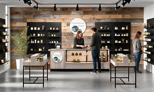 Modern retail display case collection